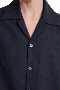 Camisas Manolo Buenas Noches Hemp Shirt – Blue | Centre Commercial